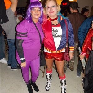 Harley Quinn complete costume including makeuphair